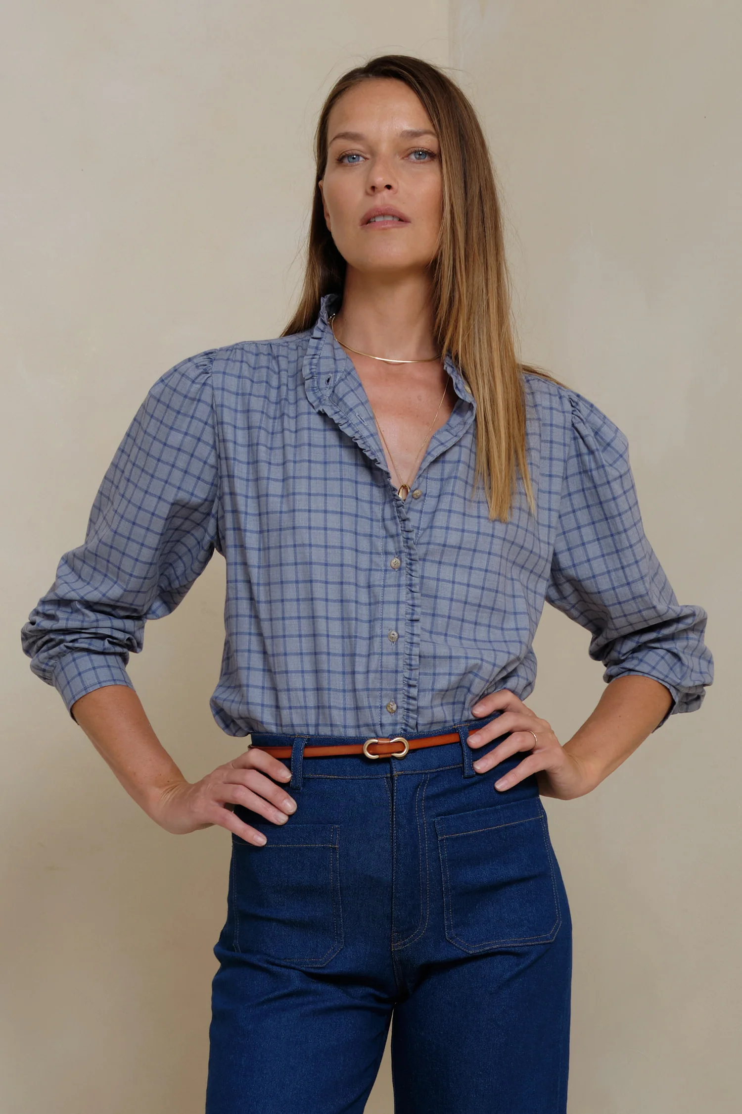 Amina Blouse - Elysian Check - Image 4