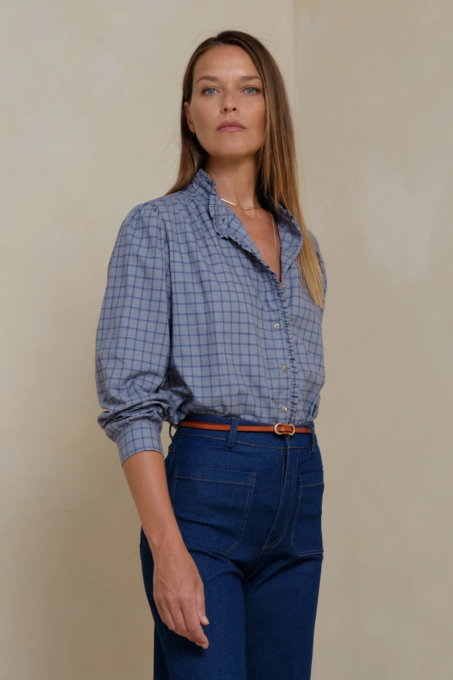 Amina Blouse - Elysian Check - Image 5