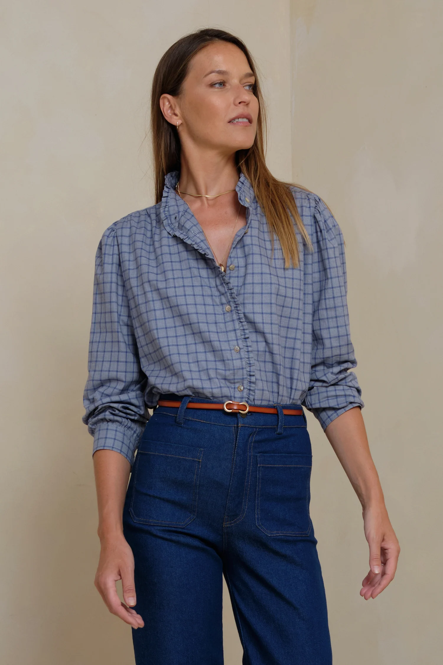 Amina Blouse - Elysian Check - Image 6