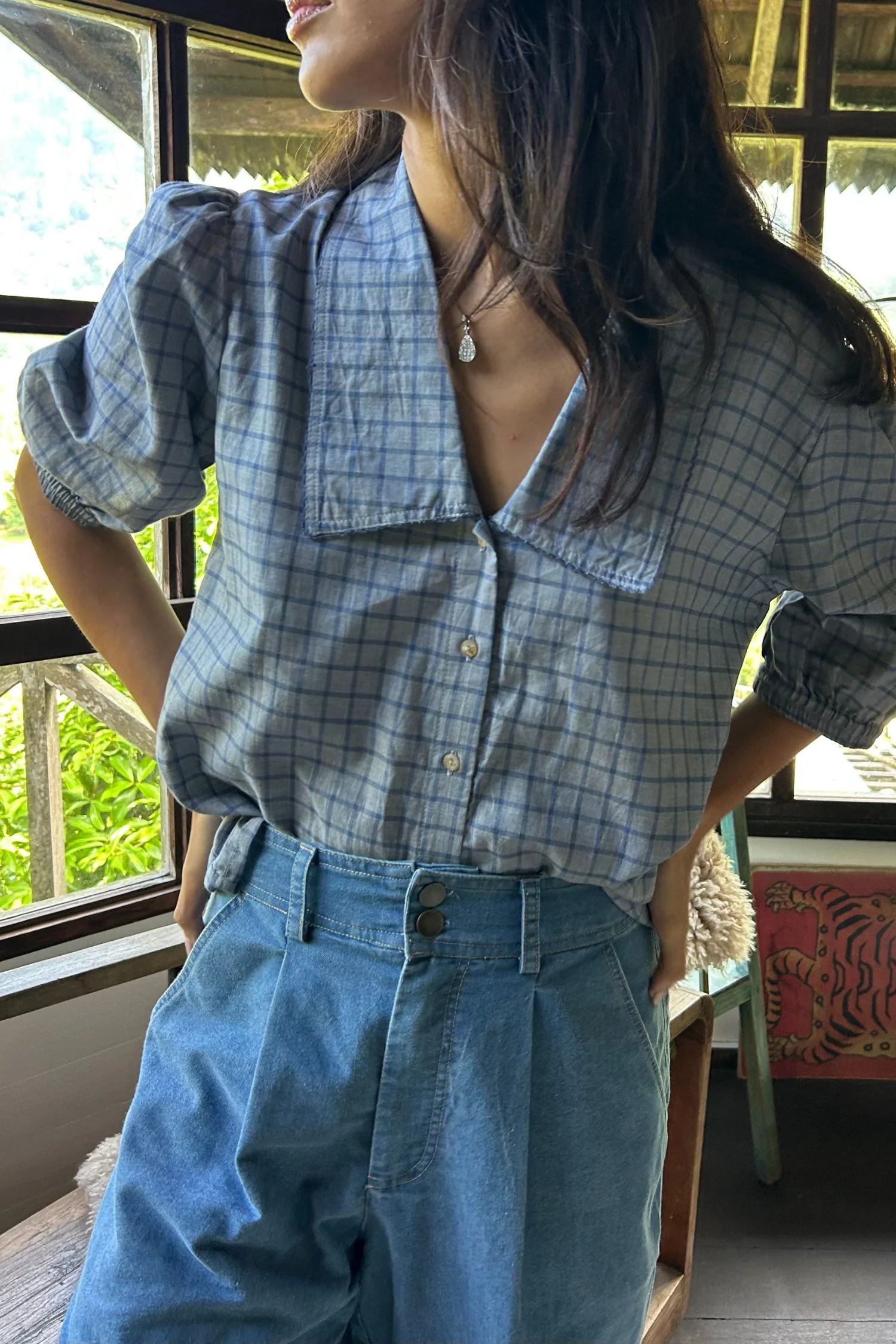 Annyck Check Top - Elysian Check - Image 3