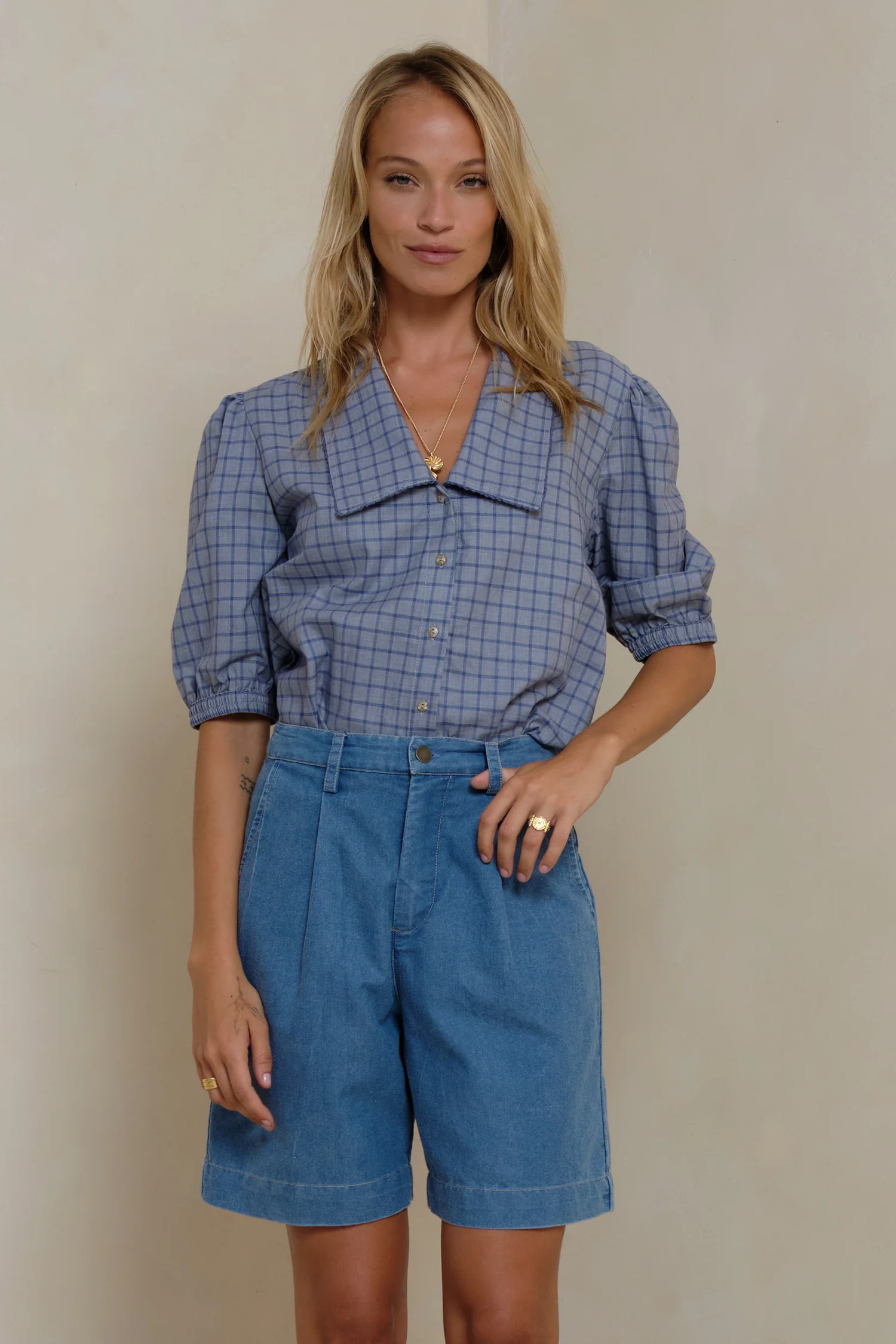 Annyck Check Top - Elysian Check - Image 6
