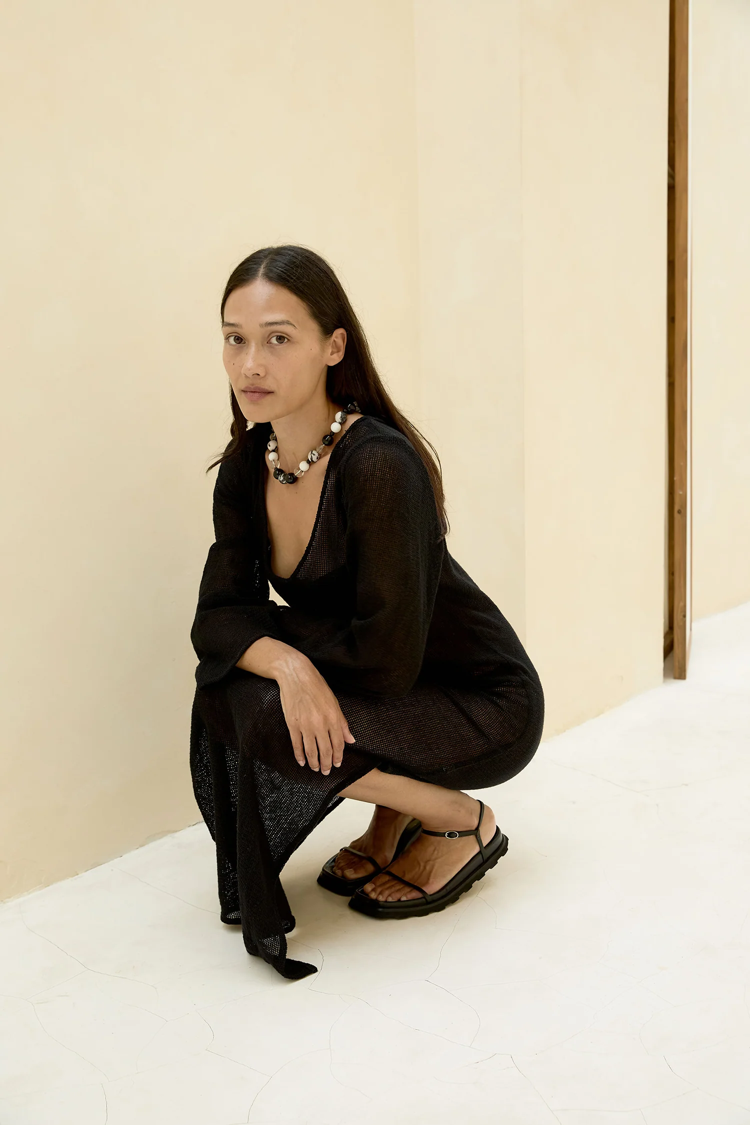 Bohemia Mesh Dress - Black - Image 4