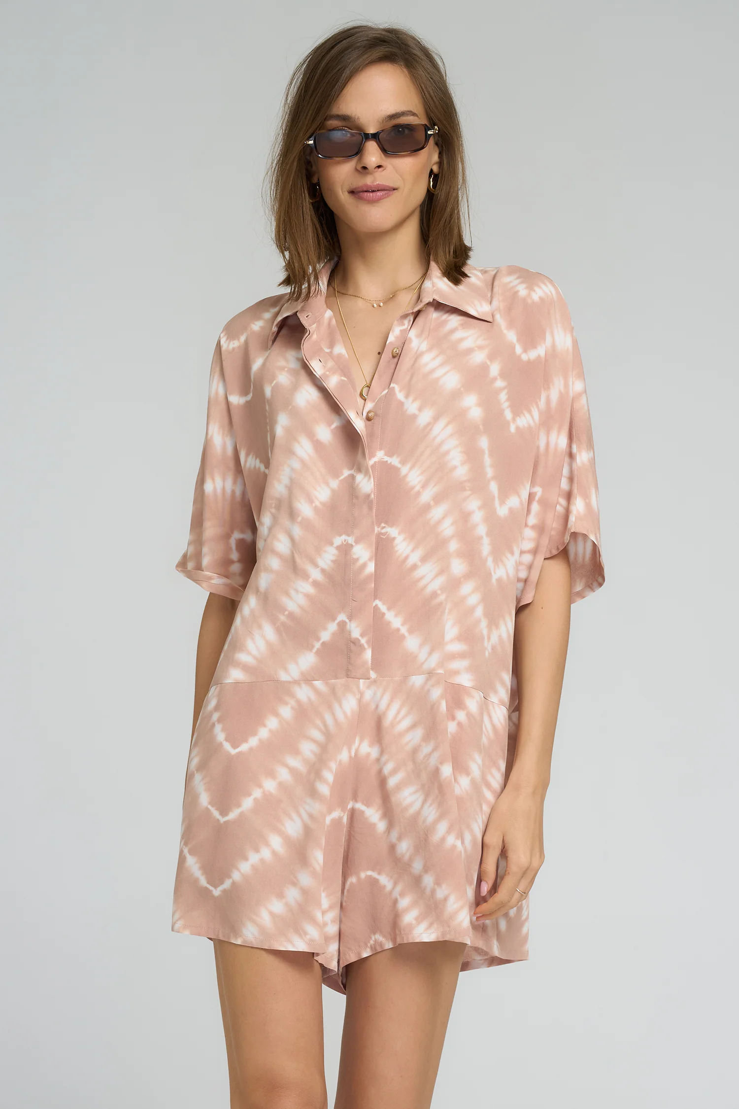 Del Rio Playsuit - Celestial Tie Dye/Guava - Image 6