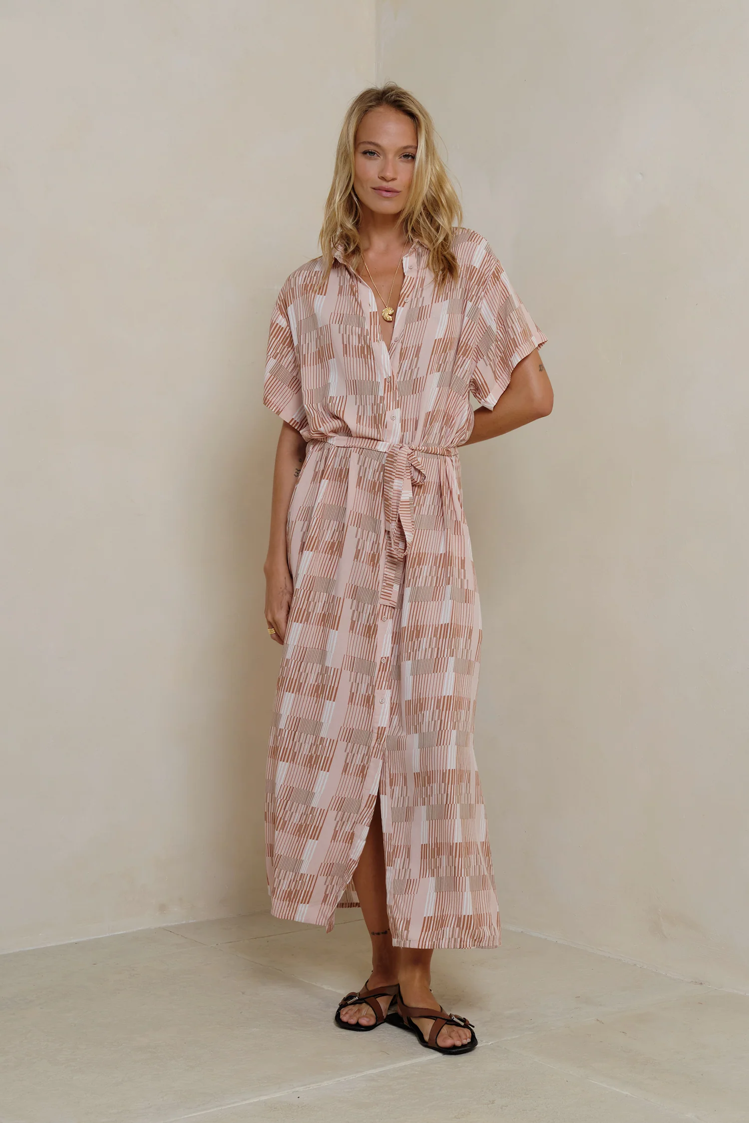 Lotus Dress - Utopia Print Sunset - Image 3