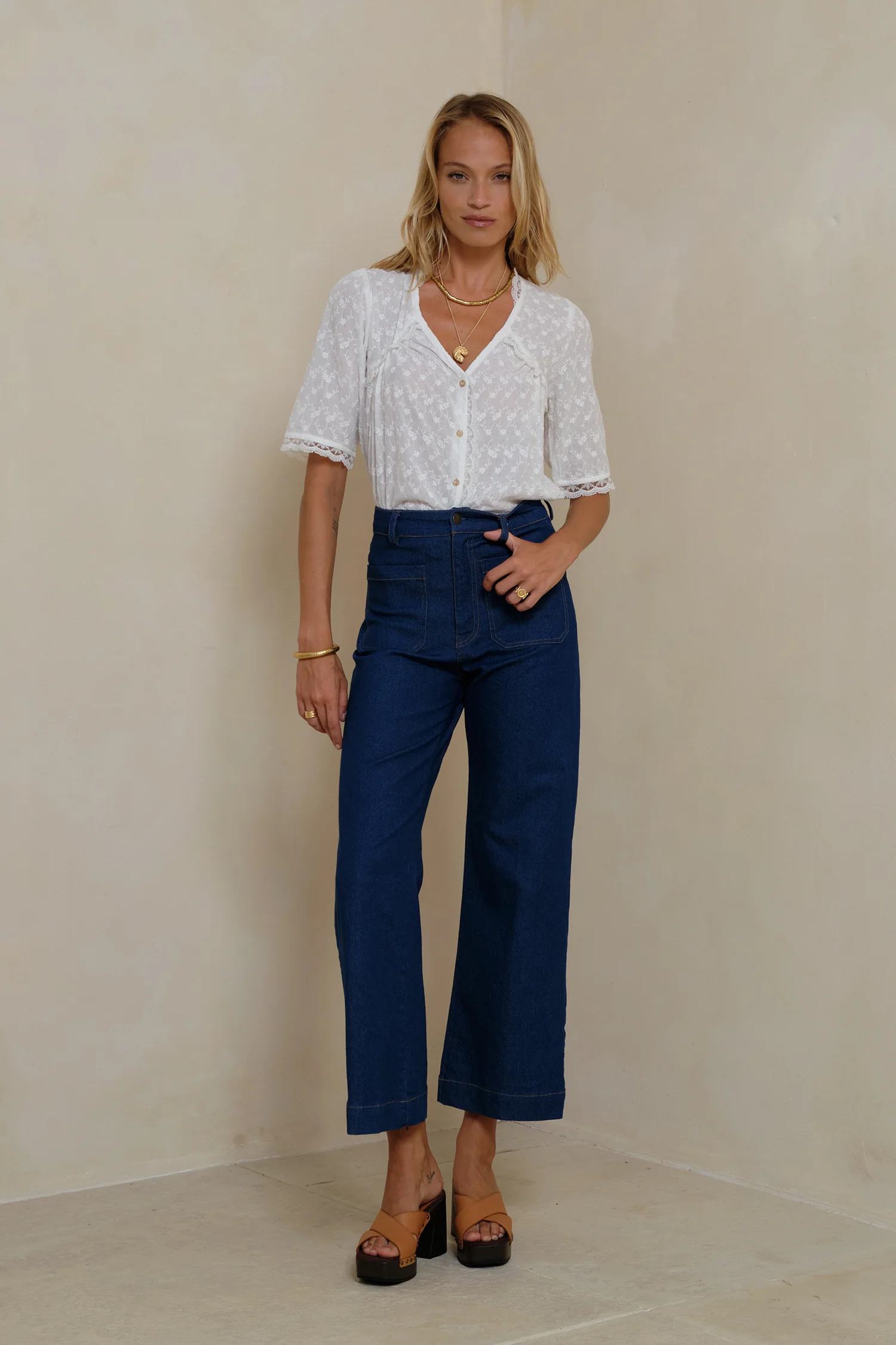 Molly Denim Jeans - Deep Blue - Image 4