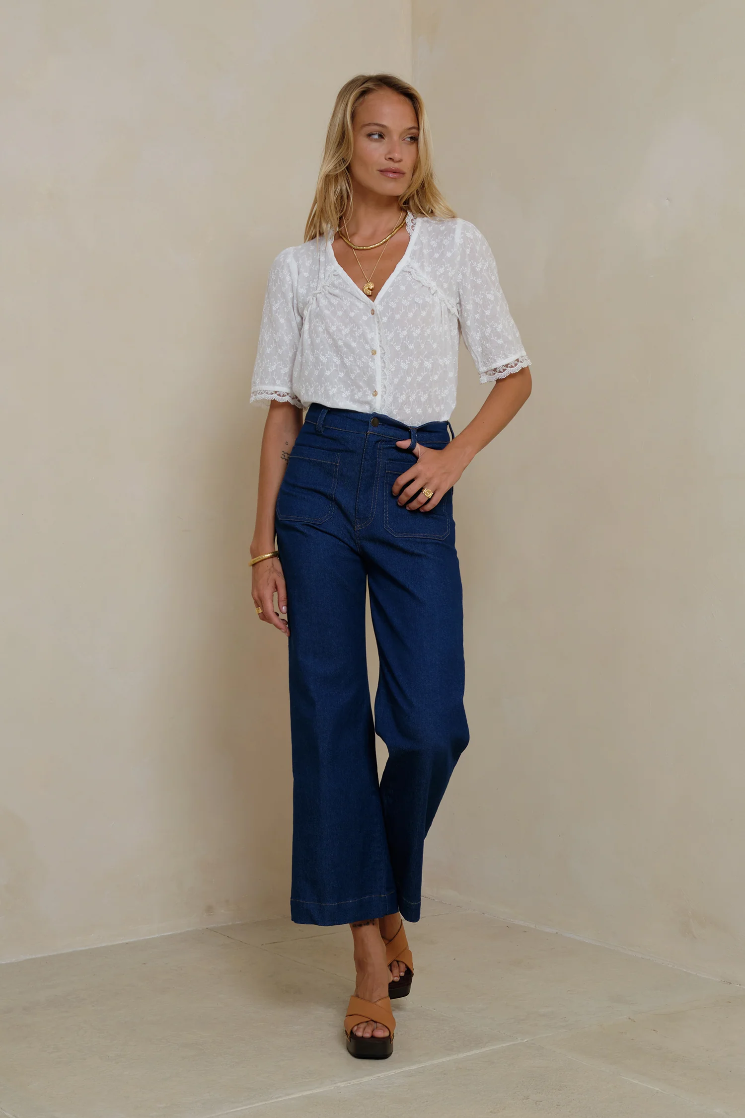 Molly Denim Jeans - Deep Blue - Image 5