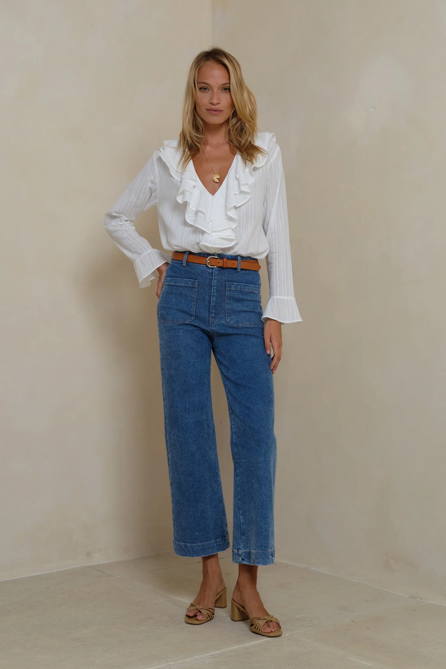 Molly Denim Jeans - Mid Blue - Image 4