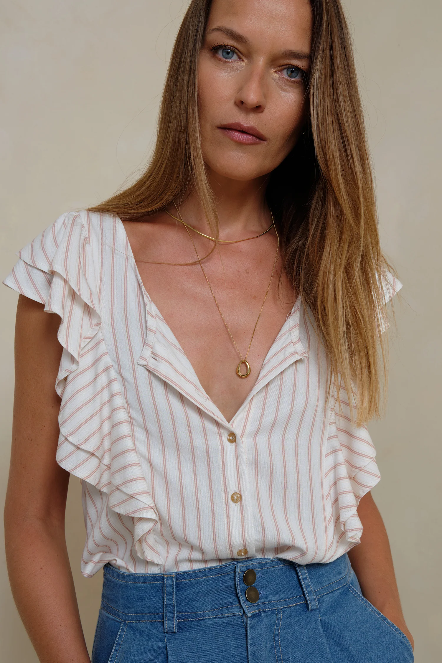 Ottoman Top - Halcyon Stripe - Image 3