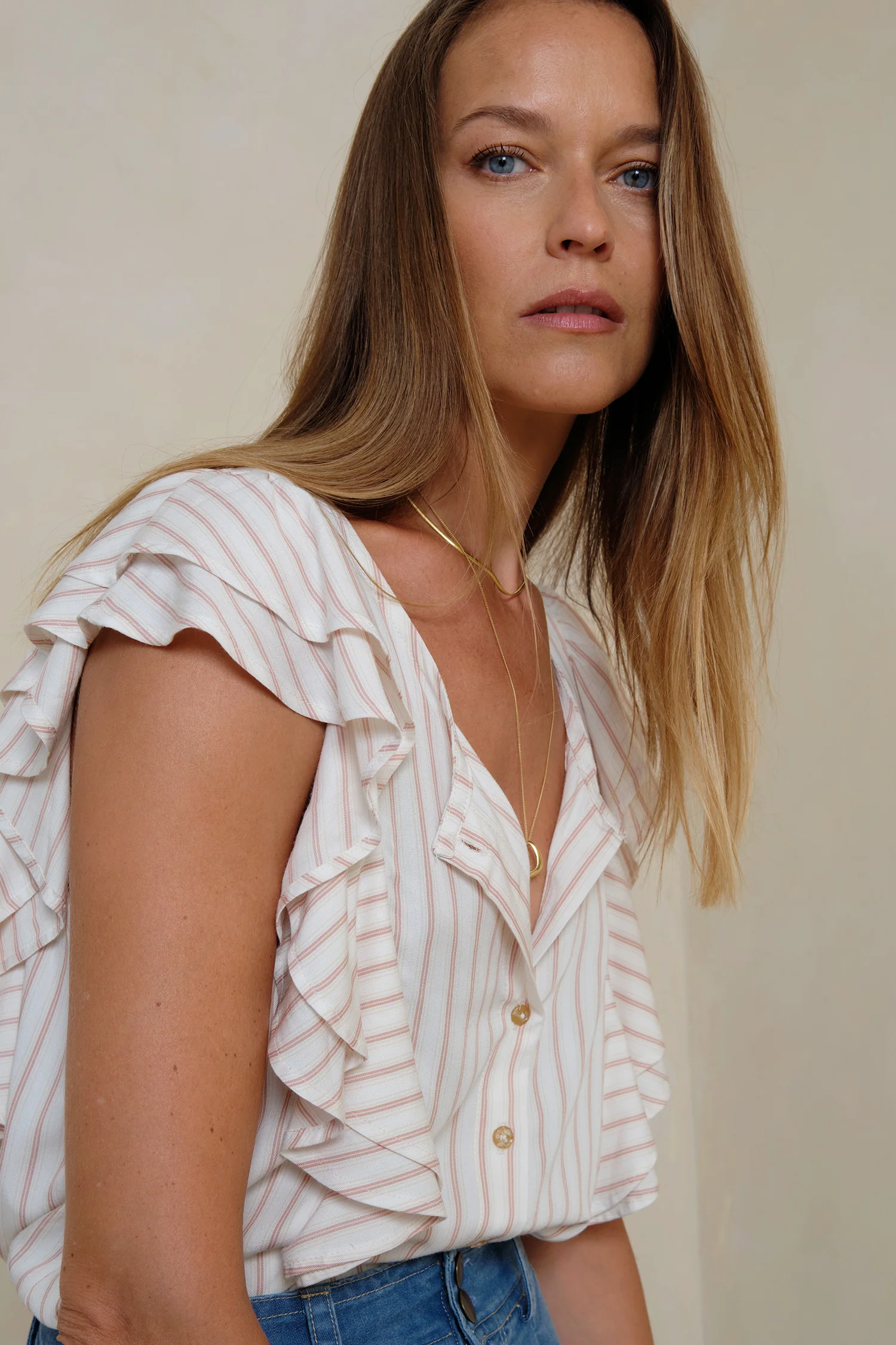 Ottoman Top - Halcyon Stripe - Image 5