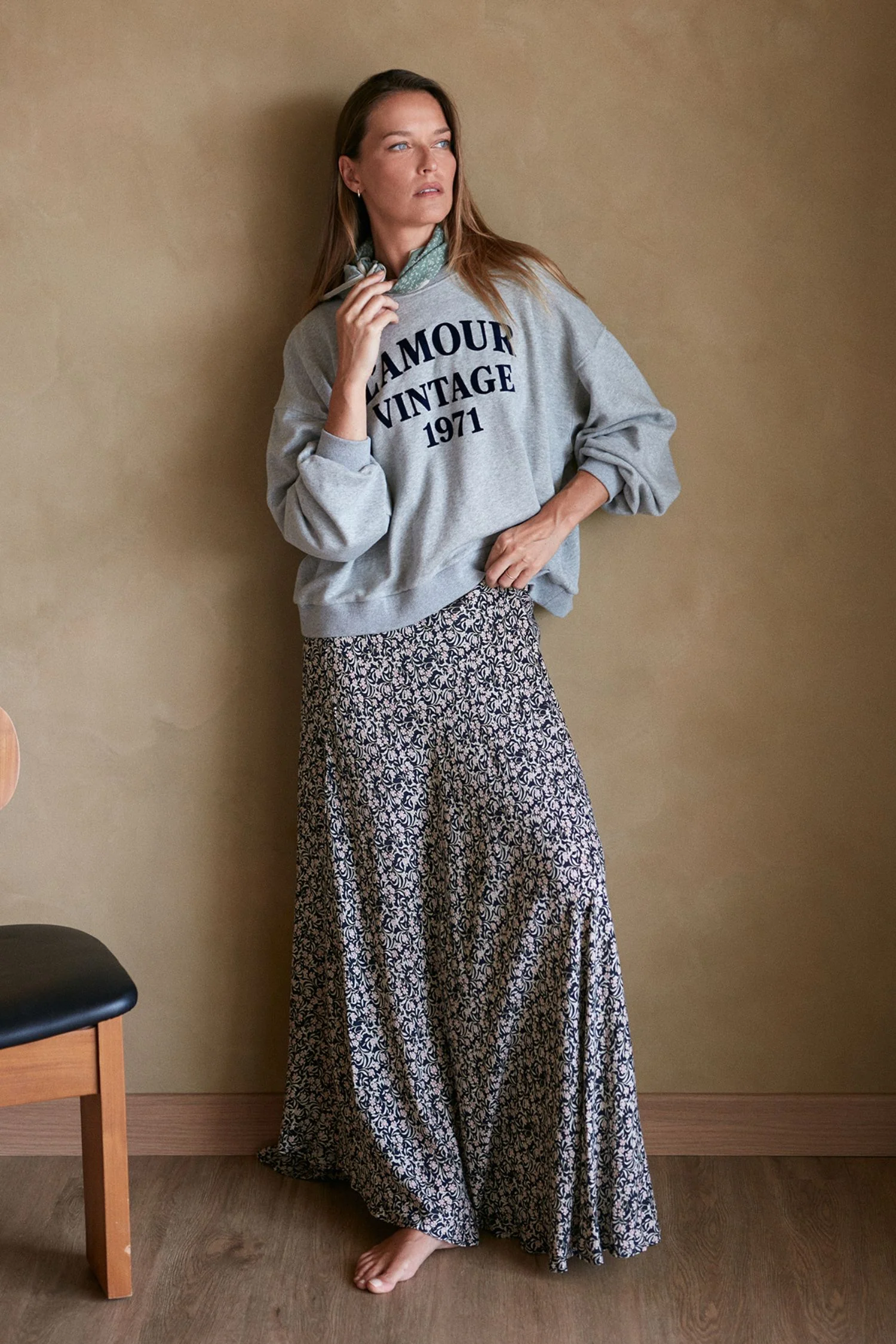 Romany Skirt - Chelsea Floral Navy - Image 6