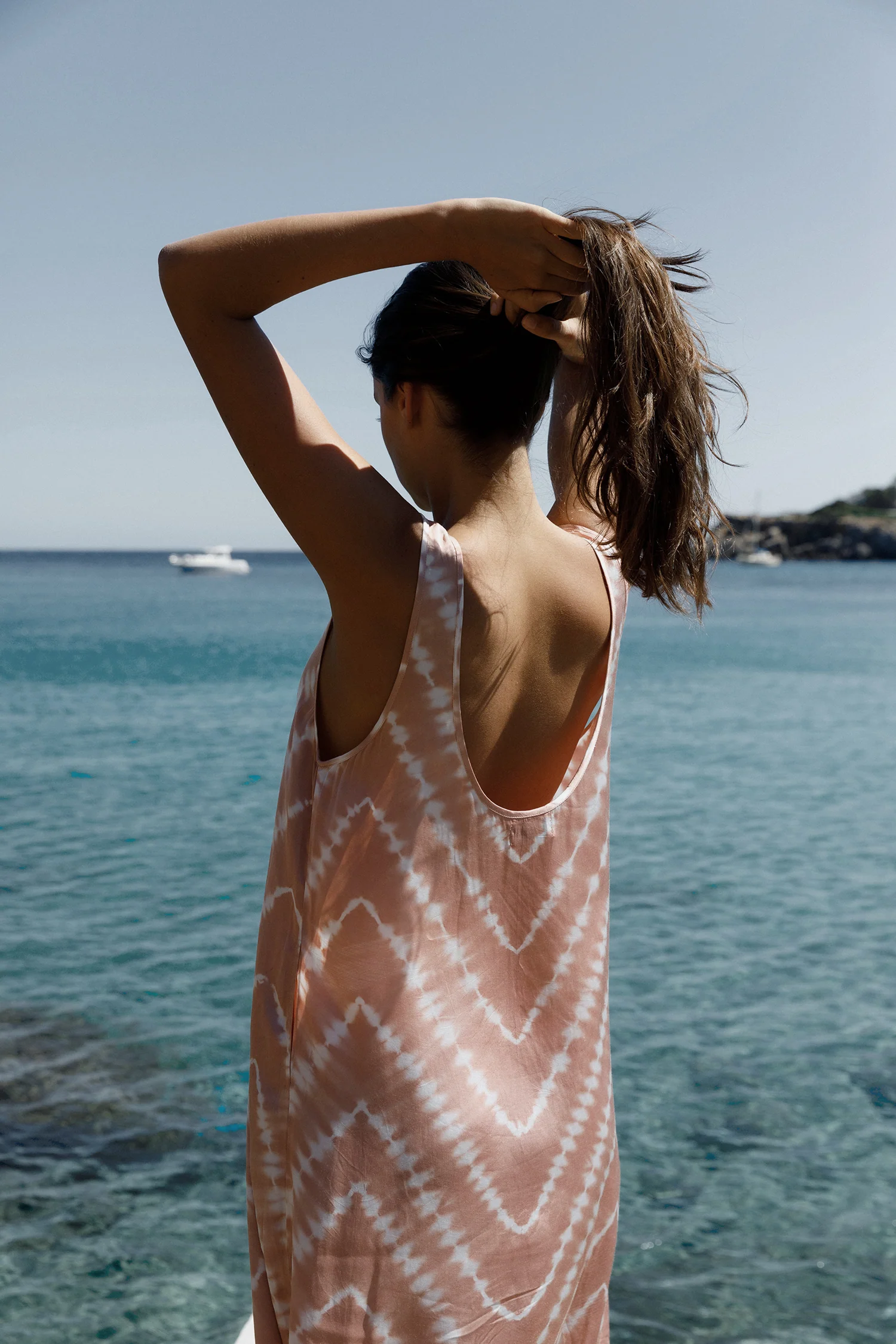 Safran Maxi Dress - Celestial Tie Dye/Guava - Image 3