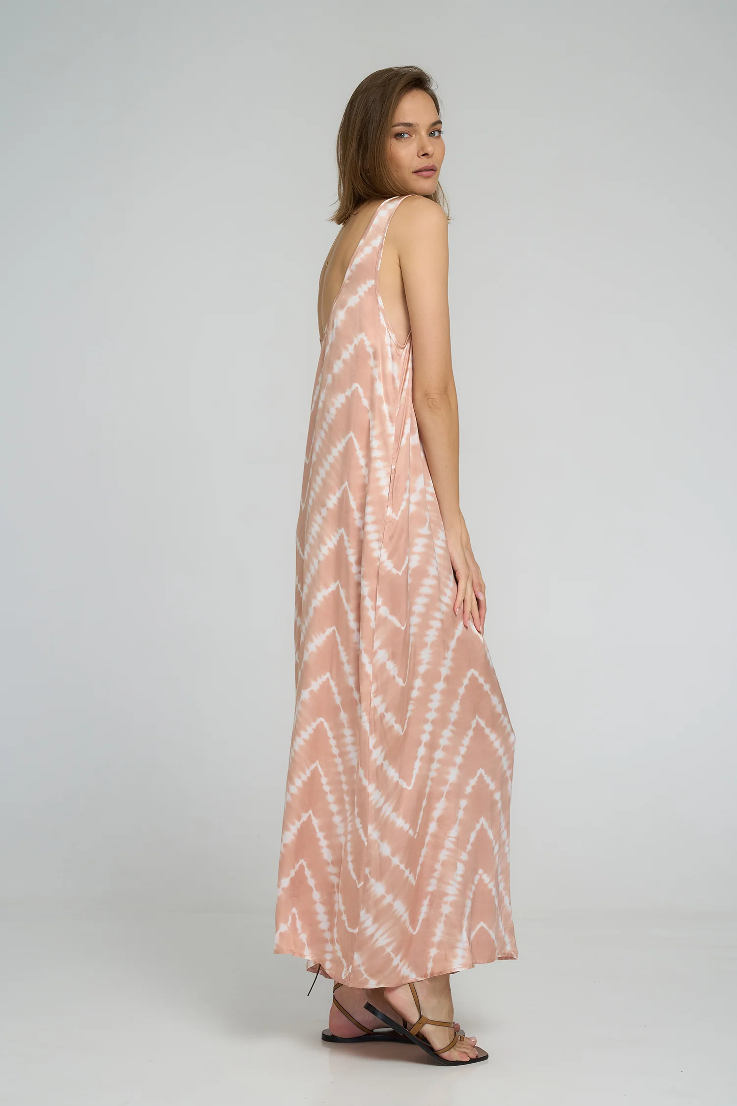 Safran Maxi Dress - Celestial Tie Dye/Guava - Image 4
