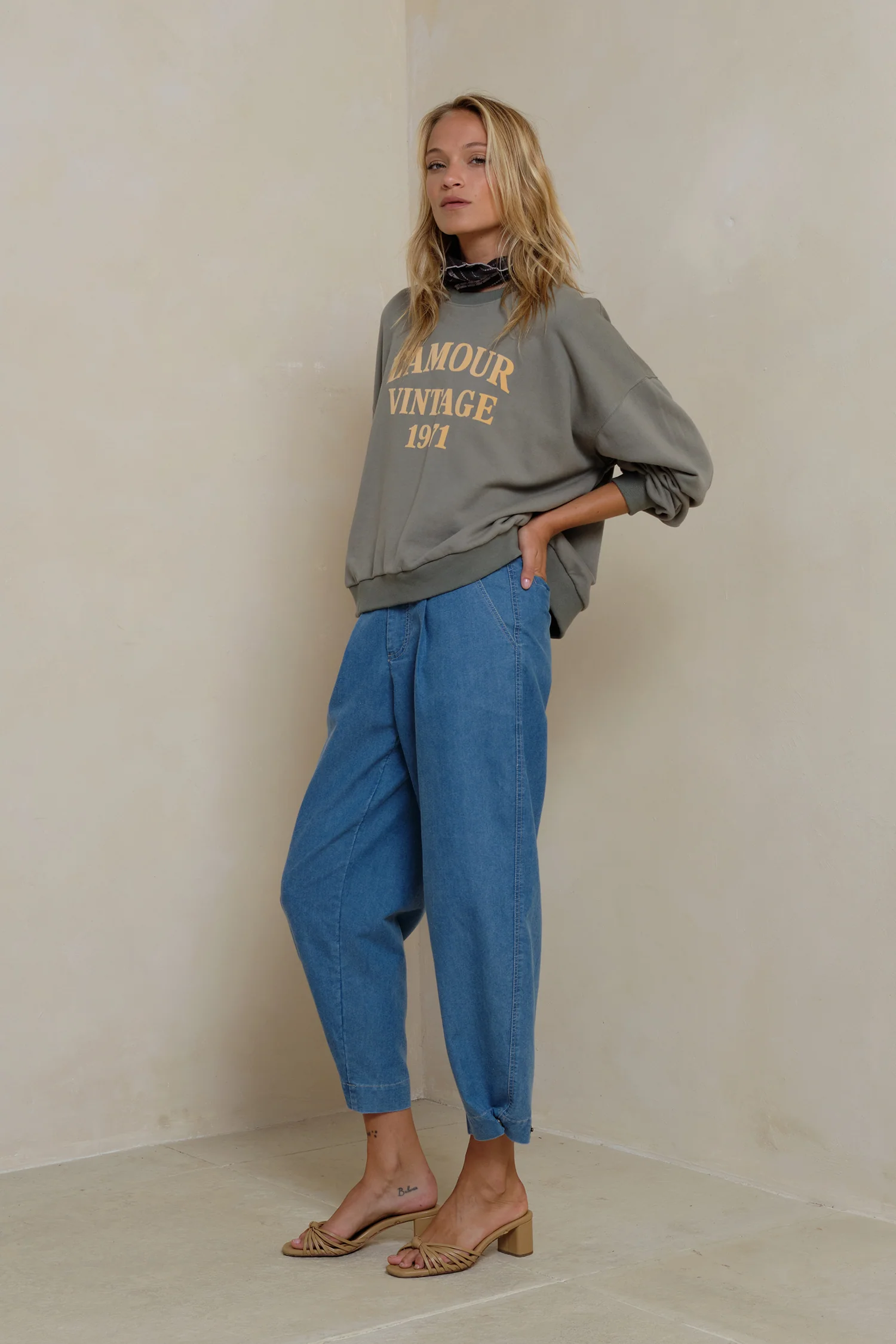Utility Chambray Pants - Pacific Blue - Image 4