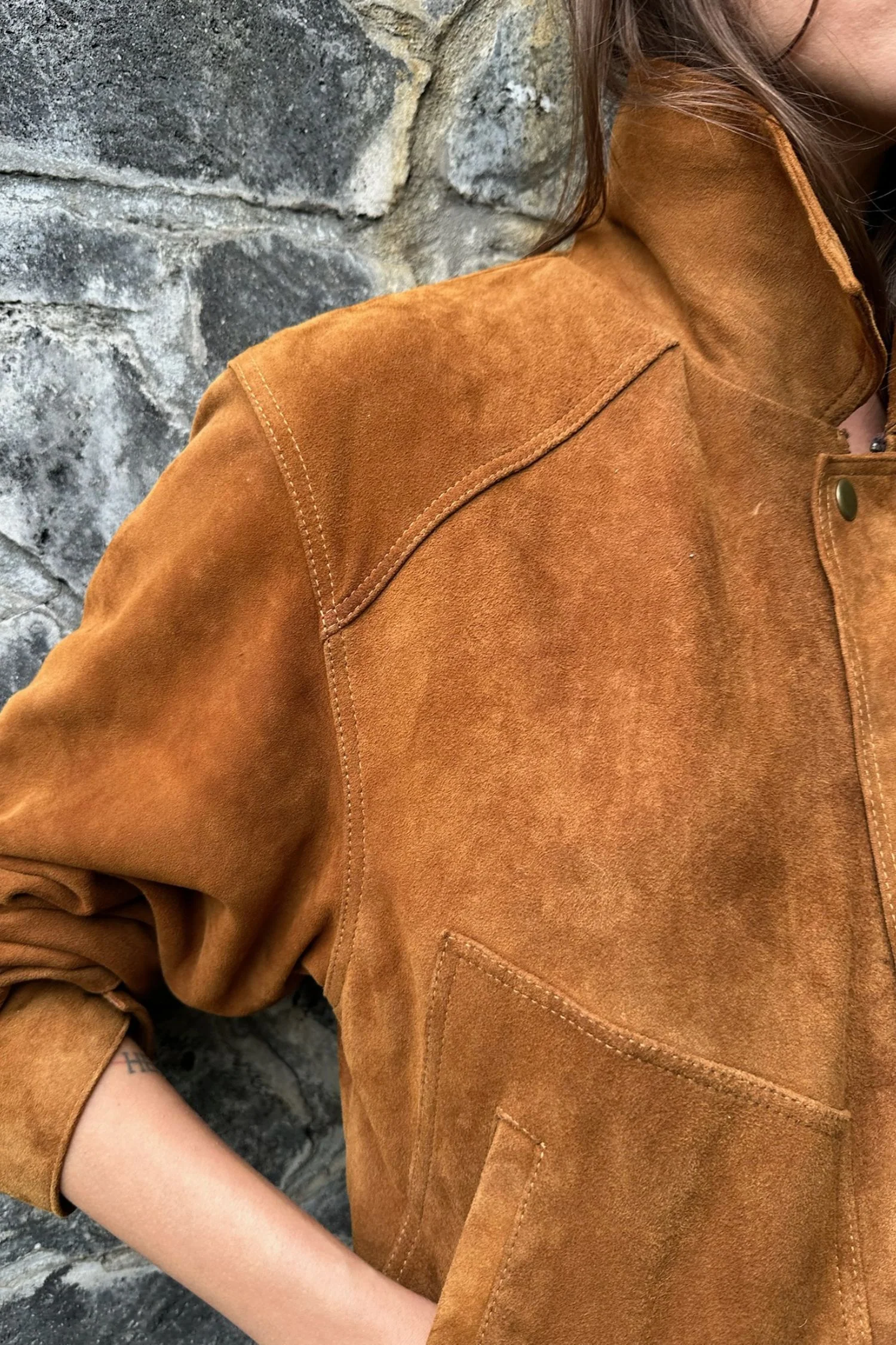 Zephyr Suede Jacket - Havana Cuba Suede - Image 4